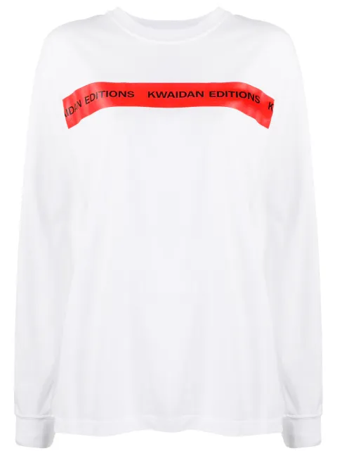 Kwaidan Editions striped logo sweatshirt 