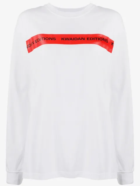 Kwaidan Editions striped logo sweatshirt 