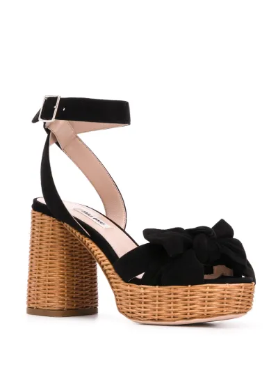 wicker platform sandals