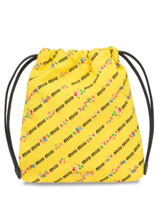 miu miu drawstring pouch