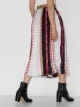 Mariah Esa mixed print pleated midi skirt