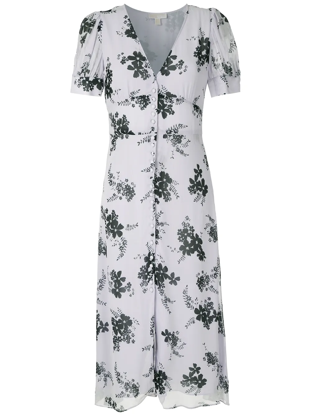 Michael Kors Midi-jurk met bloemenprint Paars