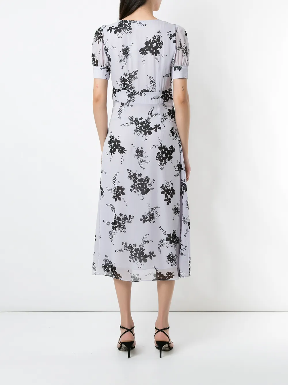 Michael Kors Midi-jurk met bloemenprint Paars
