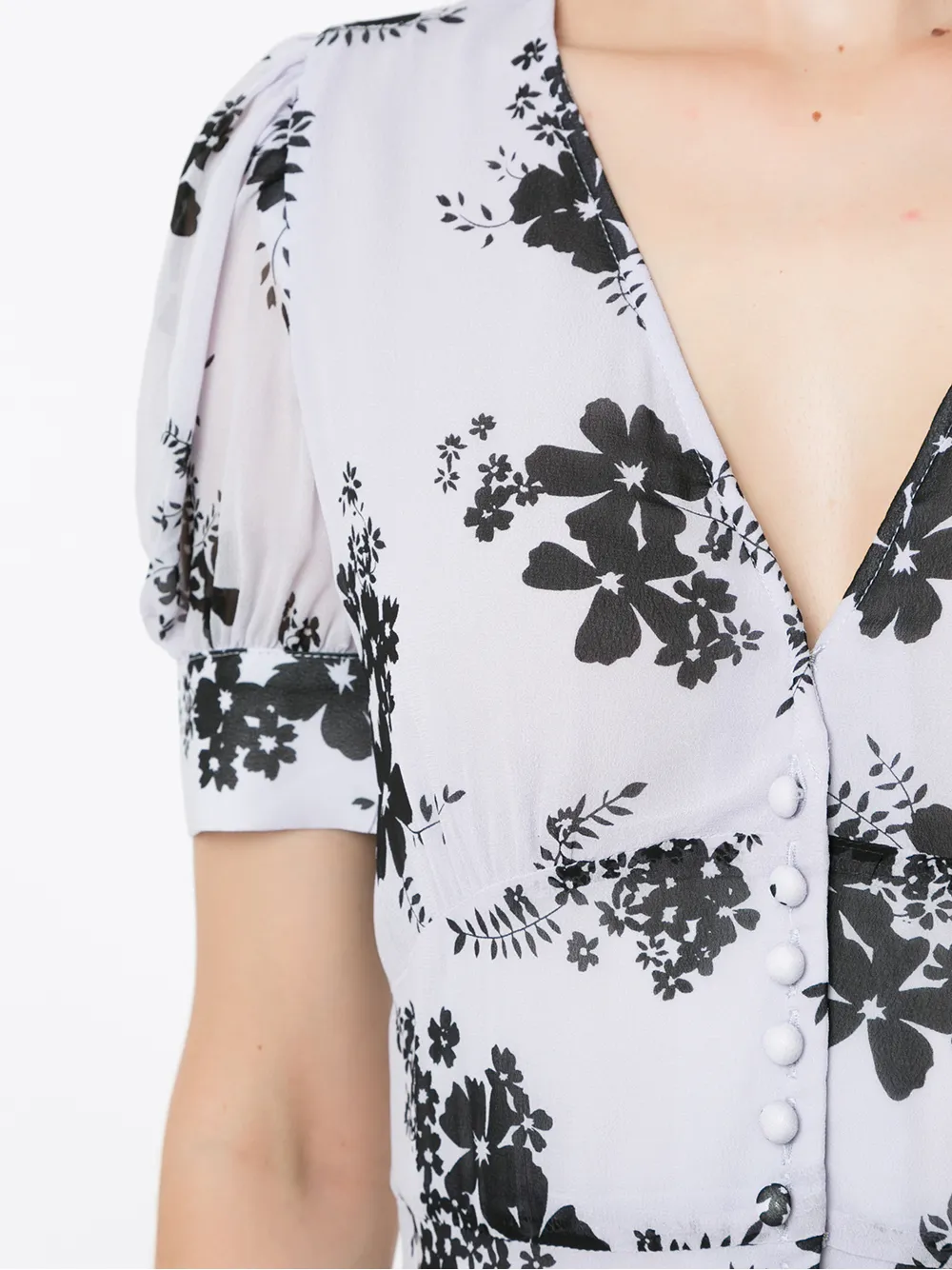 Michael Kors Midi-jurk met bloemenprint Paars