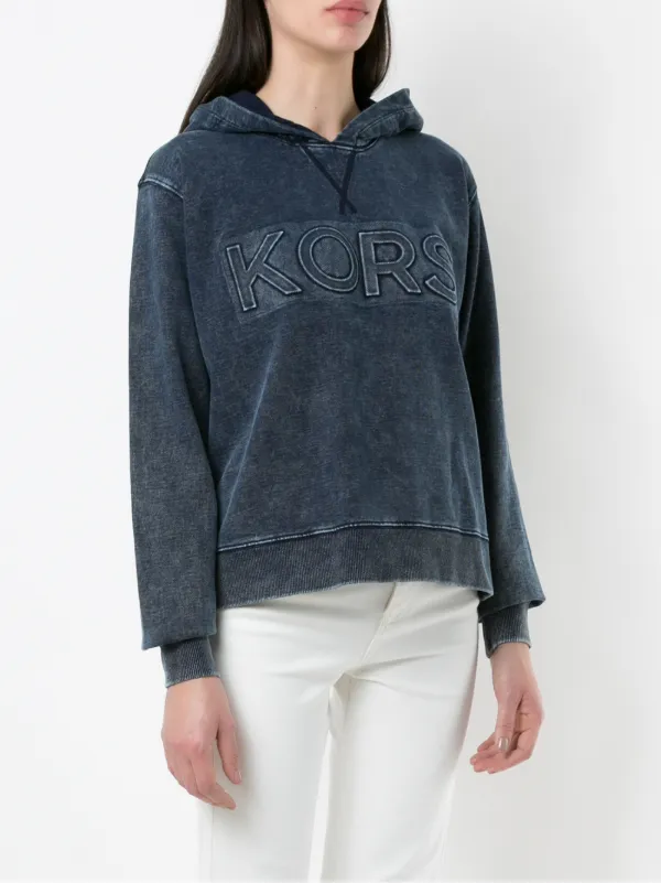 acid wash blue hoodie