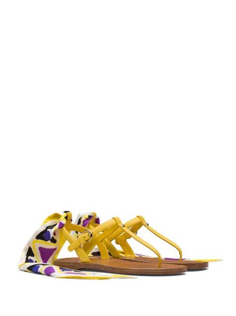 Prada Scarf Tie Sandals - Farfetch