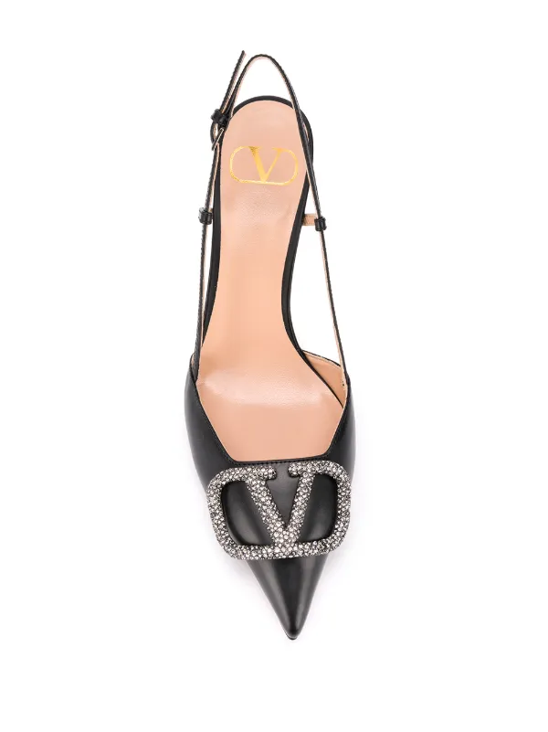 valentino crystal shoes