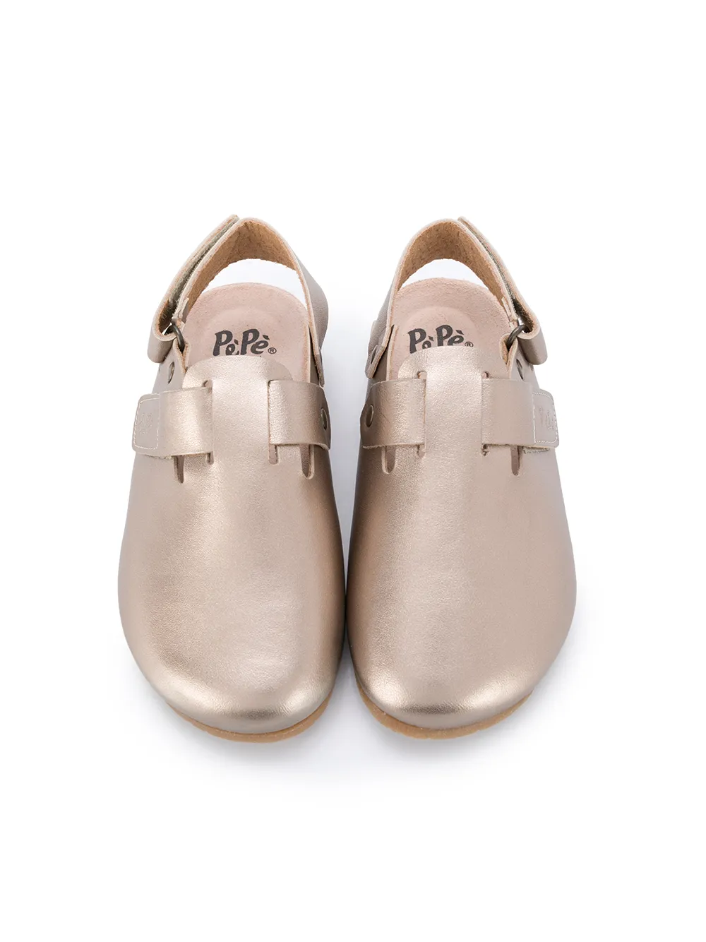 Pépé Kids flat slingback mules Gold