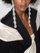 Image 2 of Simone Rocha pearl drop long earrings