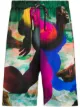 Image 1 of Edward Crutchley Maison-print silk Bermuda shorts