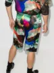 Edward Crutchley Maison-print silk Bermuda shorts
