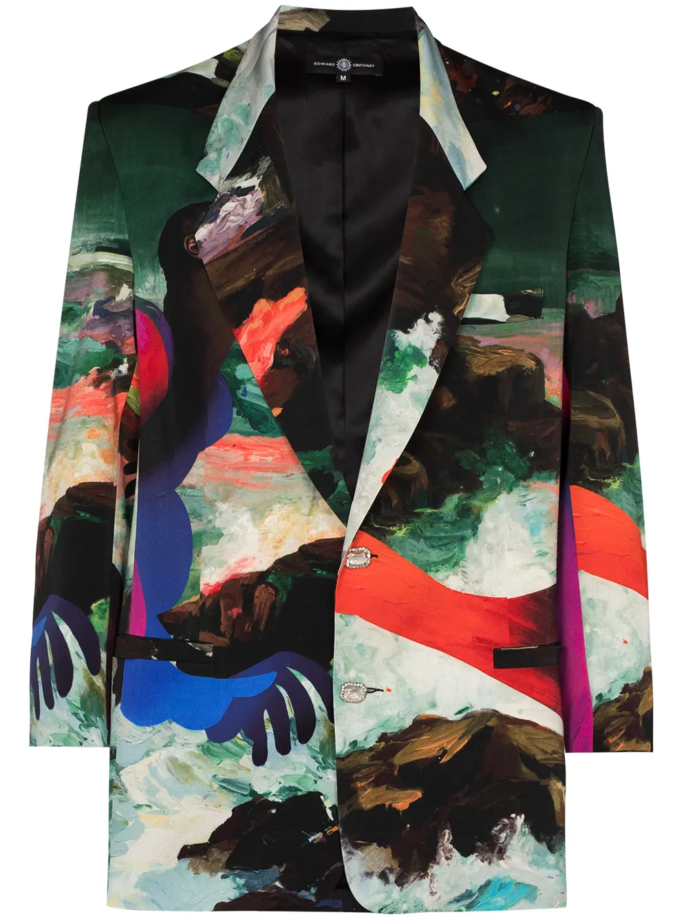 Edward Crutchley x Erik Jones Pauline-print Blazer - Farfetch