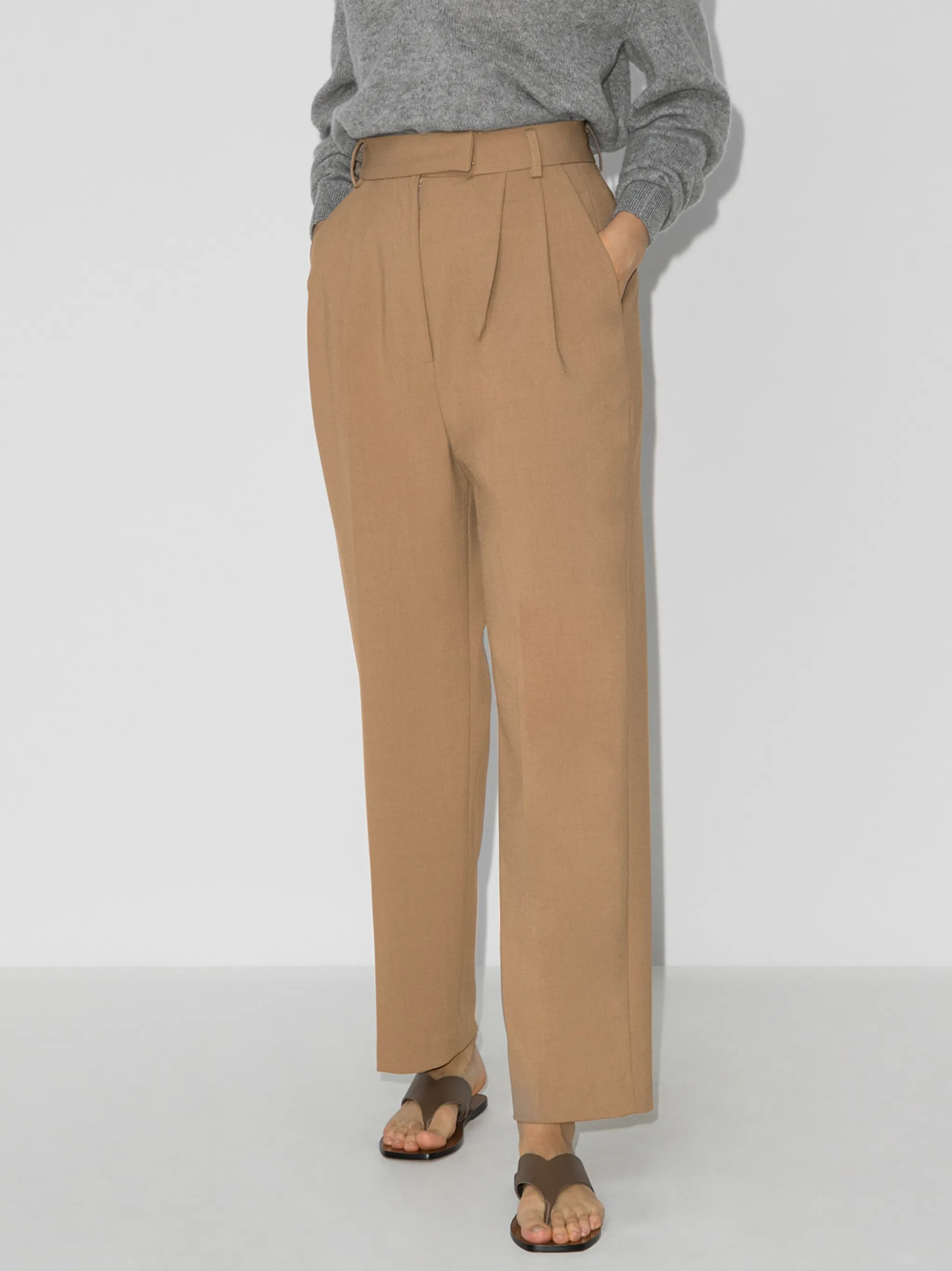 The Frankie Shop Bea pleated trousers
