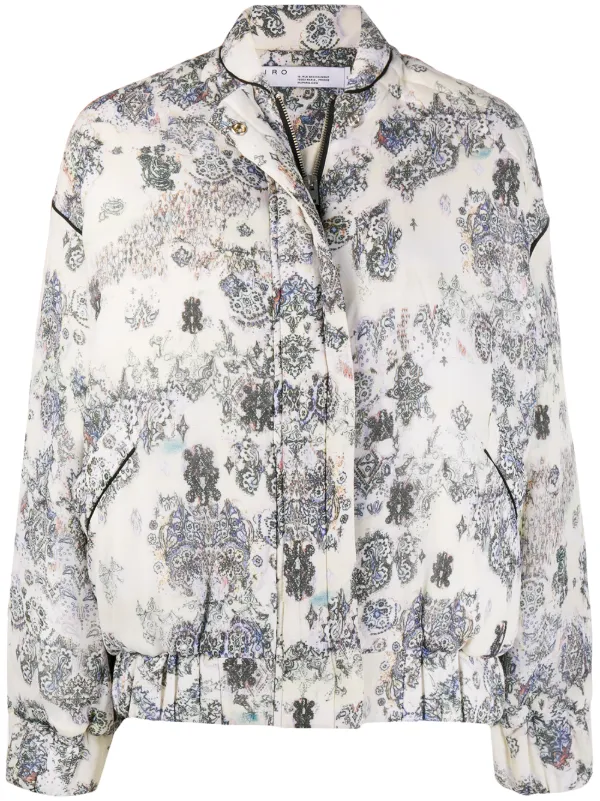 floral print puffer jacket