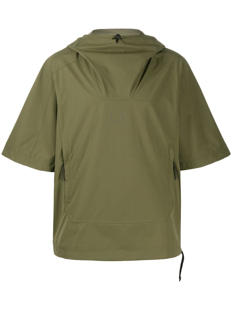 C.p. Company Hooded Pullover Jacket In Green