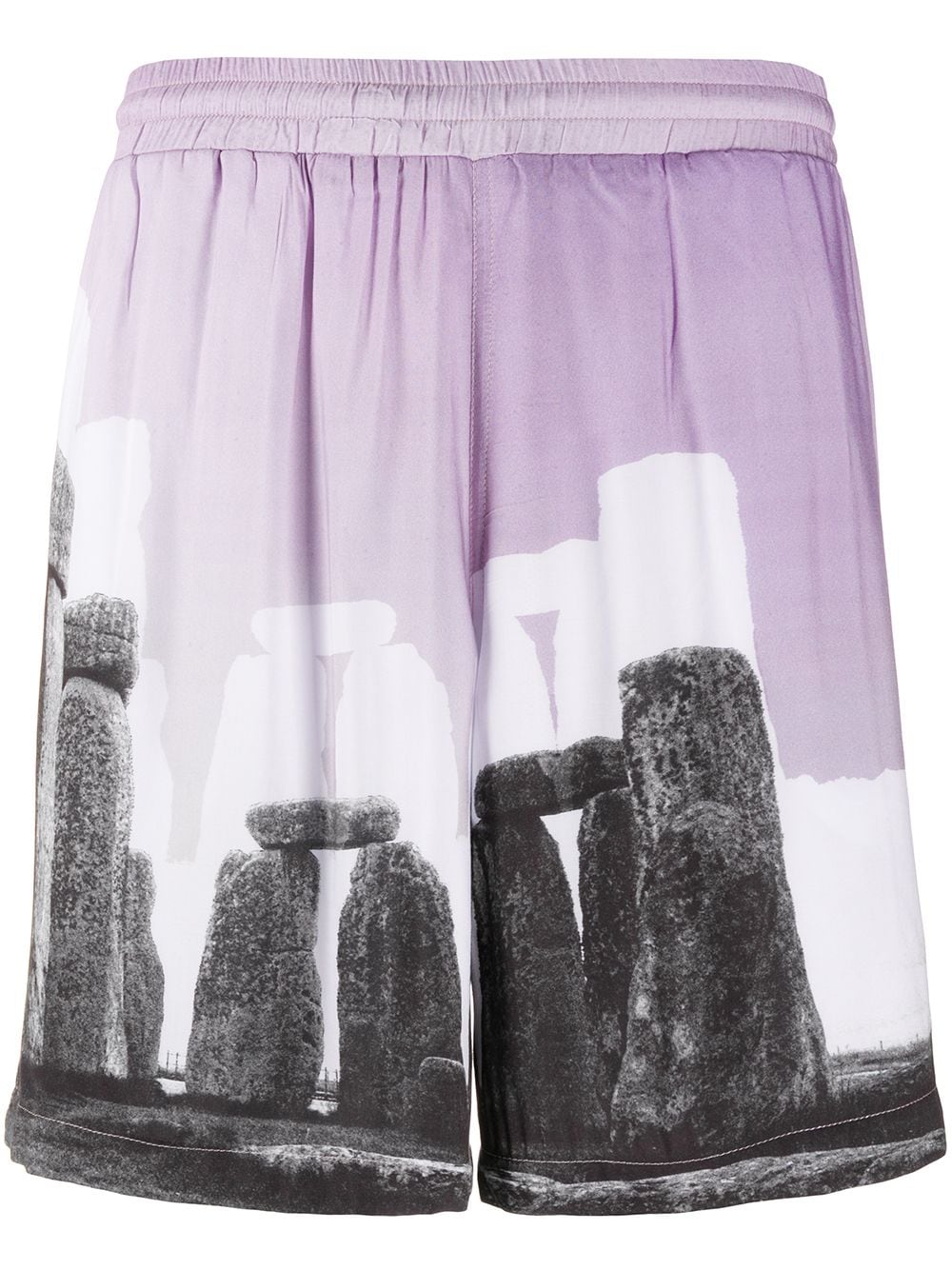 

Aries bermudas con estampado Stonehenge - Morado