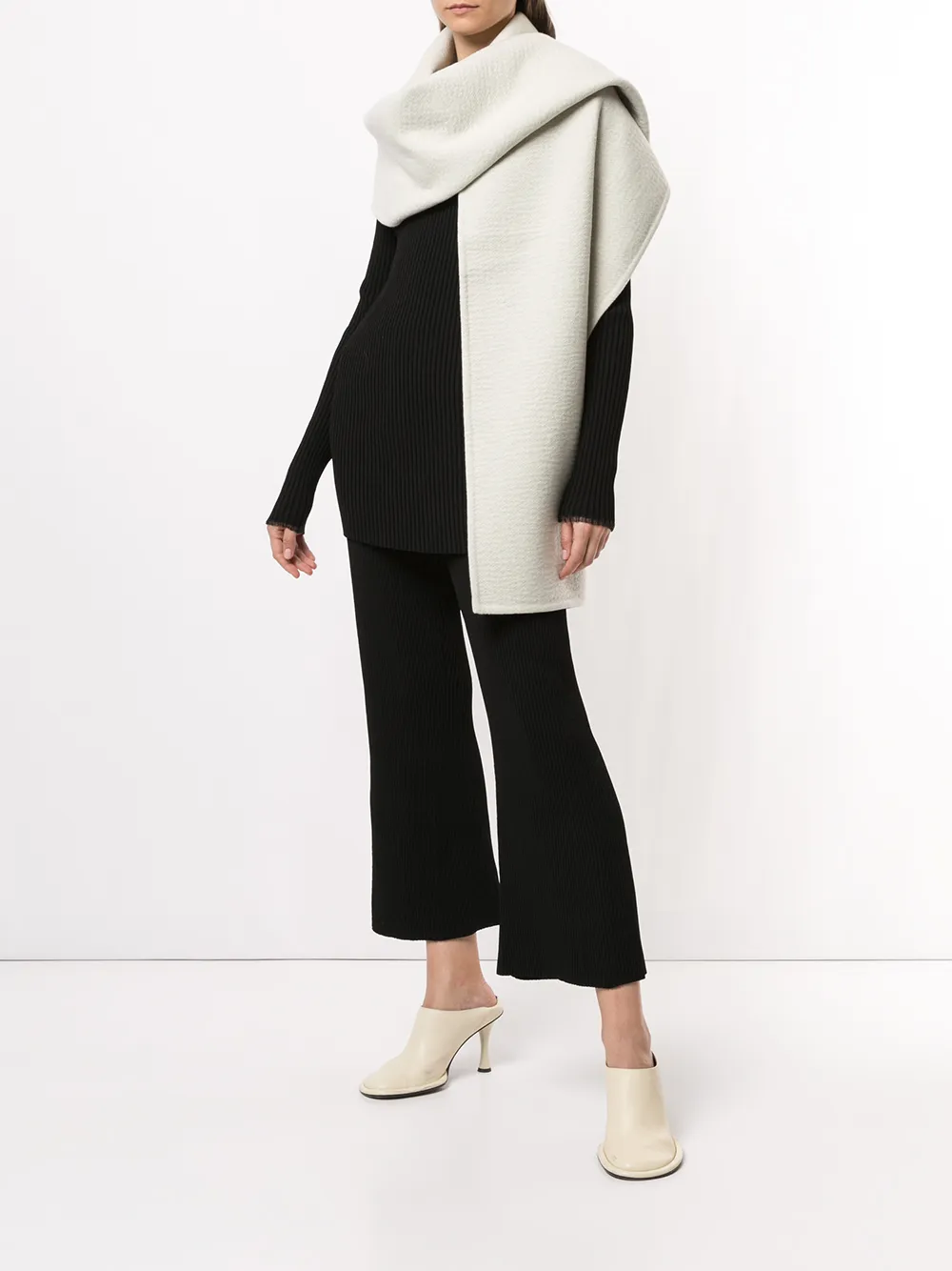 Proenza Schouler Kasjmier sjaal - Zwart