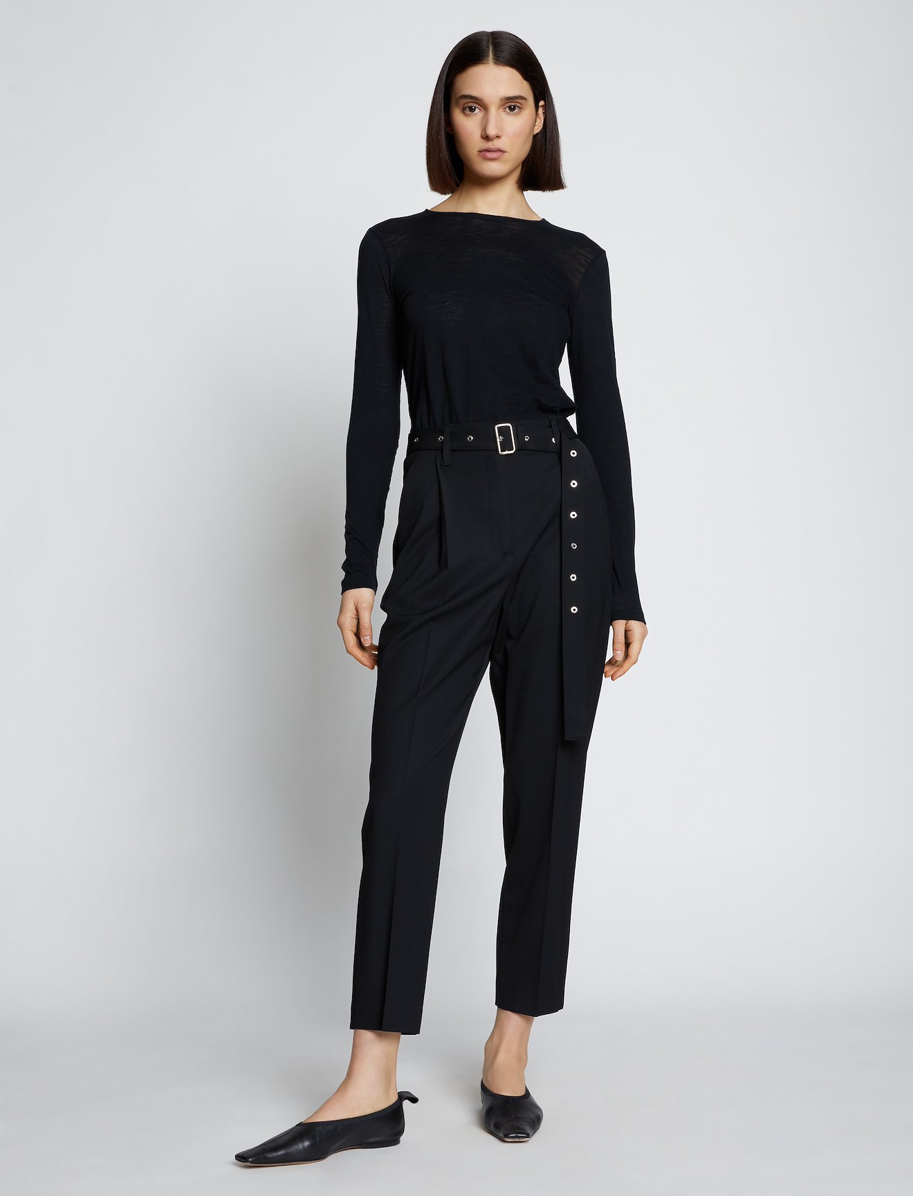 Solid Tissue Jersey Long Sleeve Tee #1