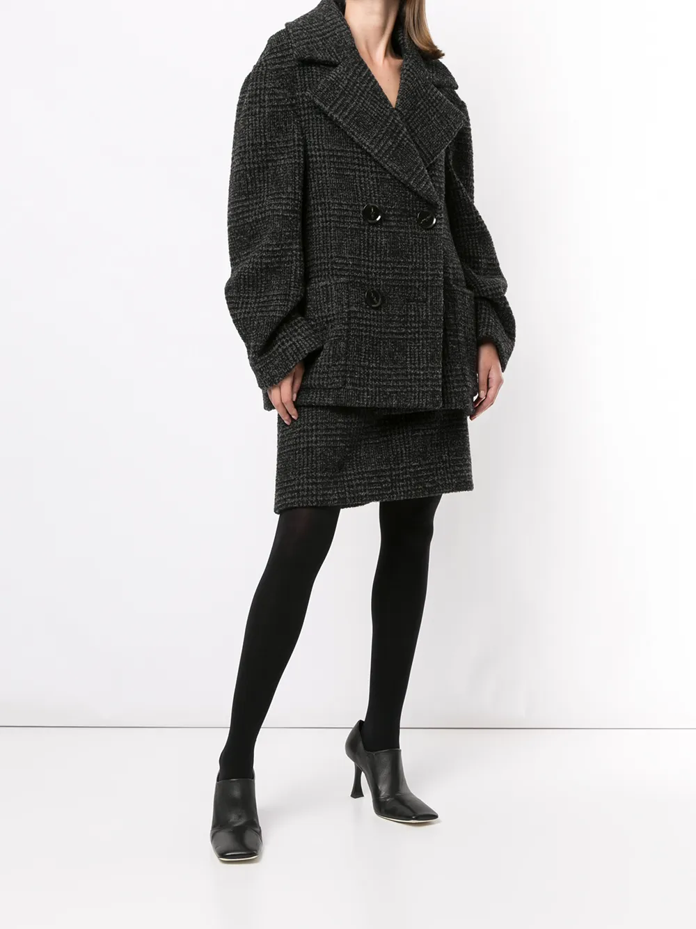 фото Proenza schouler куртка оверсайз в клетку