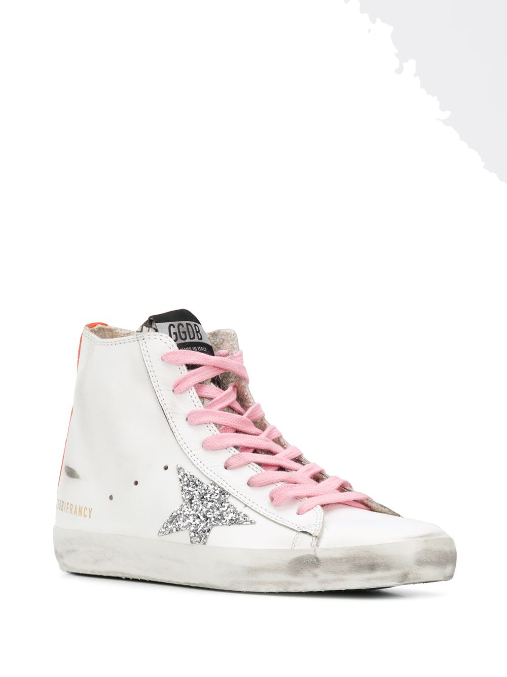 фото Golden goose высокие кеды francy