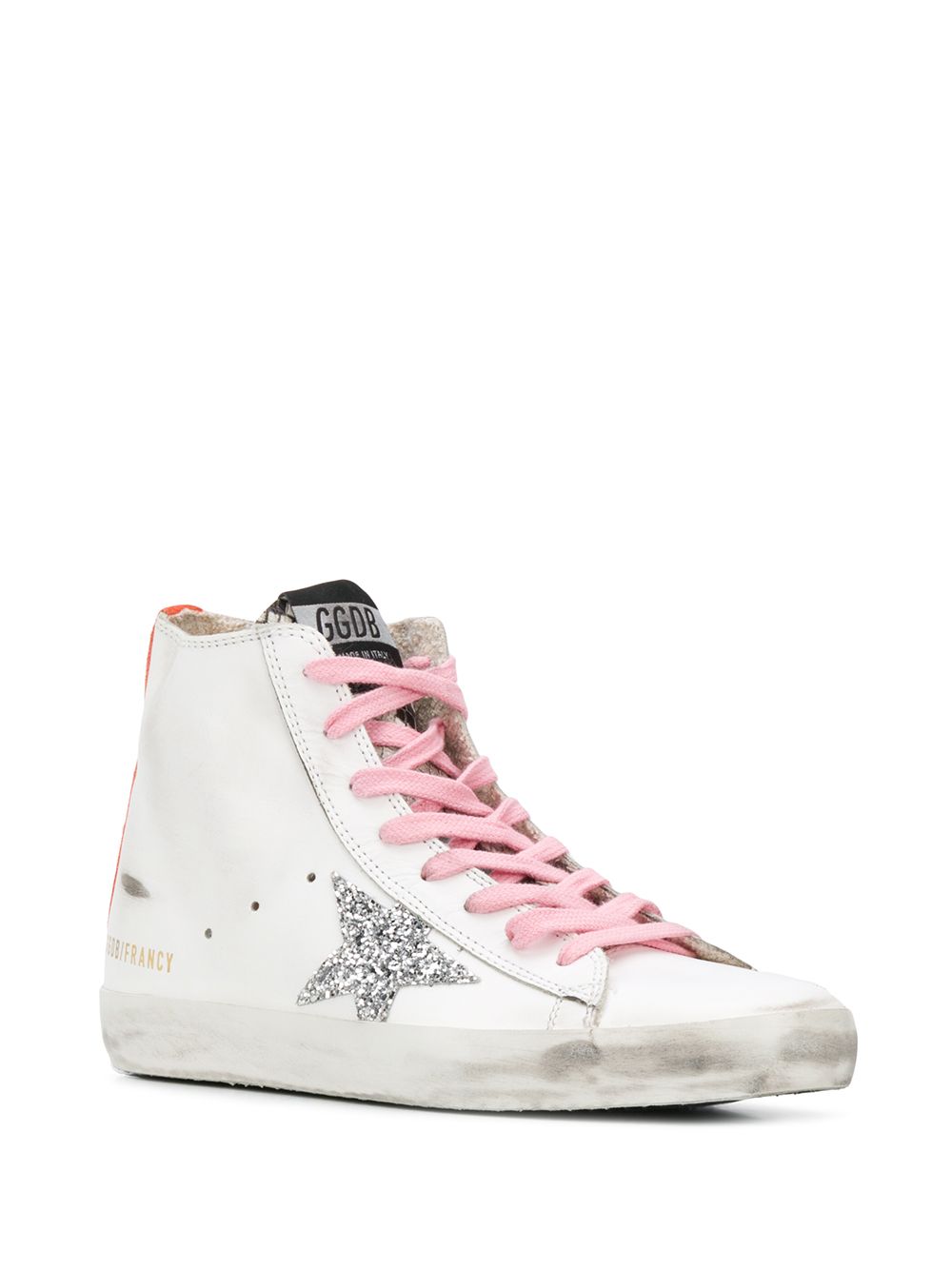 фото Golden goose высокие кеды francy