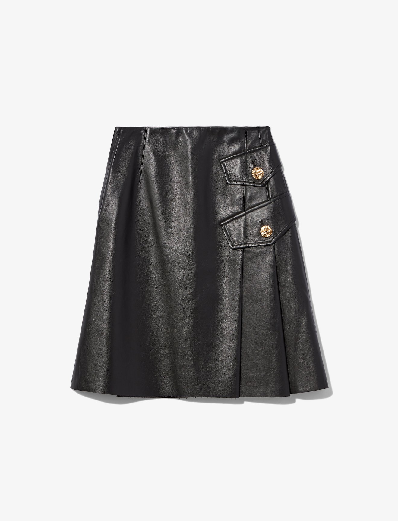 Leather Pleated Skirt #4