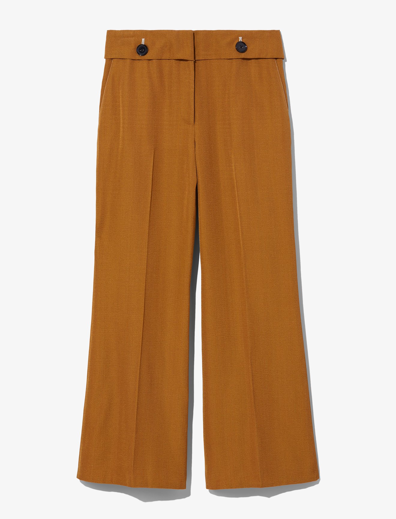 Viscose Silk Crop Flare Pants #4
