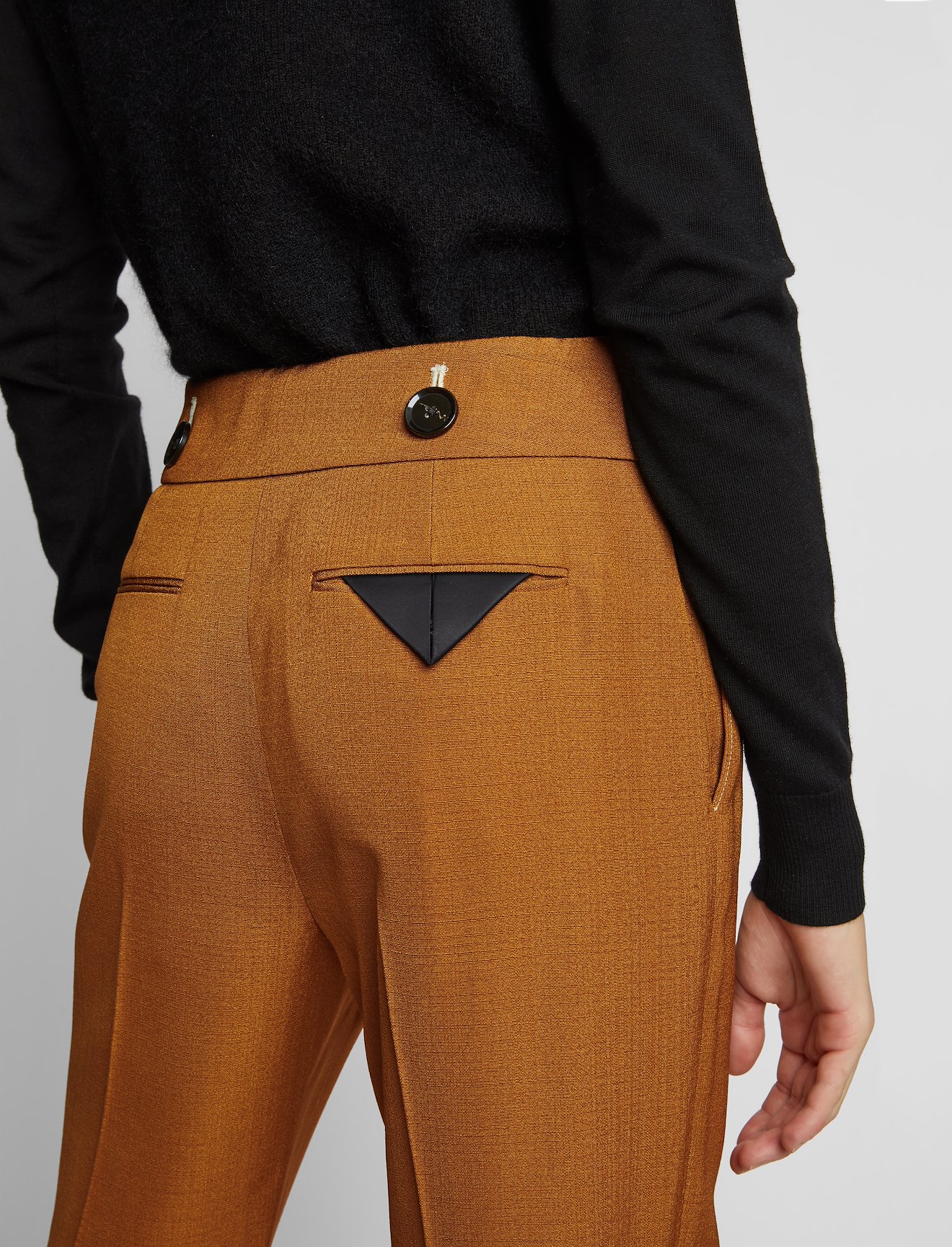 Viscose Silk Crop Flare Pants #3