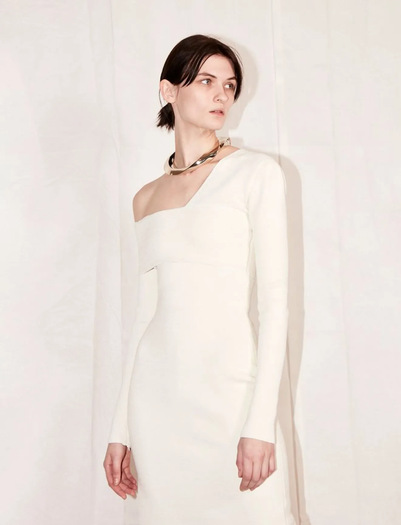Bandage Knit Dress in neutrals 