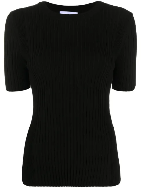 Rabanne ribbed fitted T-shirt