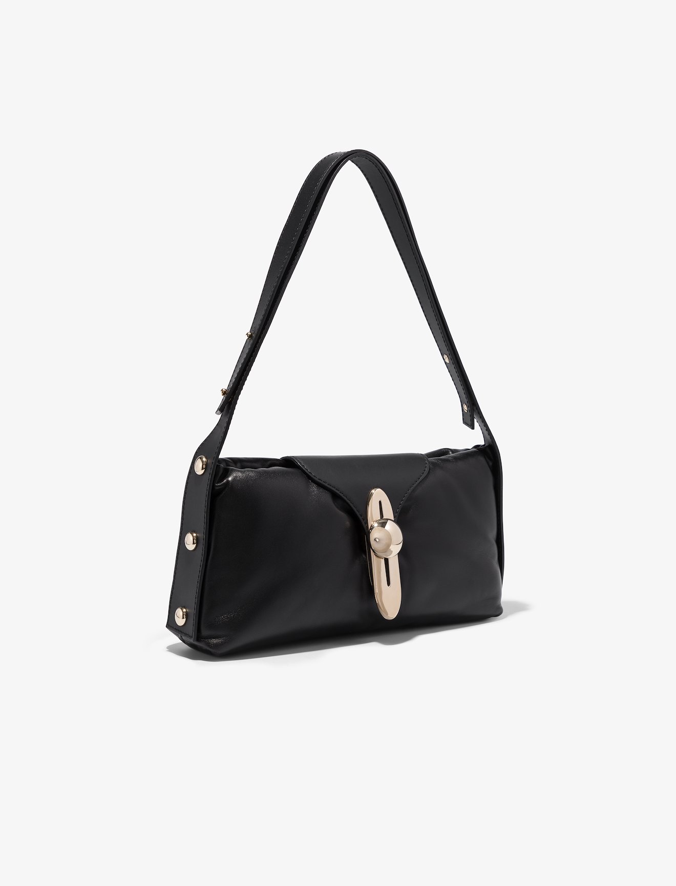 Padded Latch Shoulder Bag #1