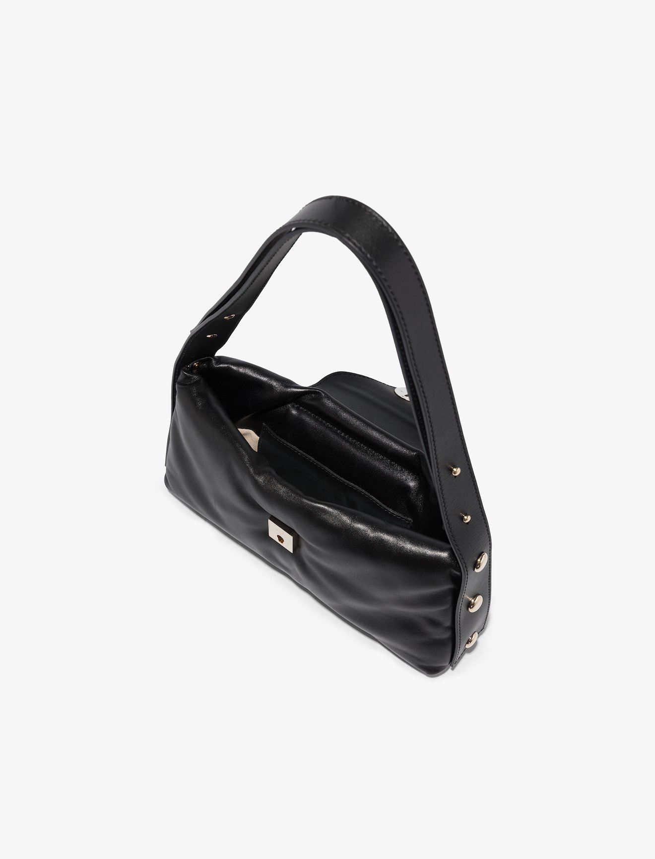 Padded Latch Shoulder Bag #4