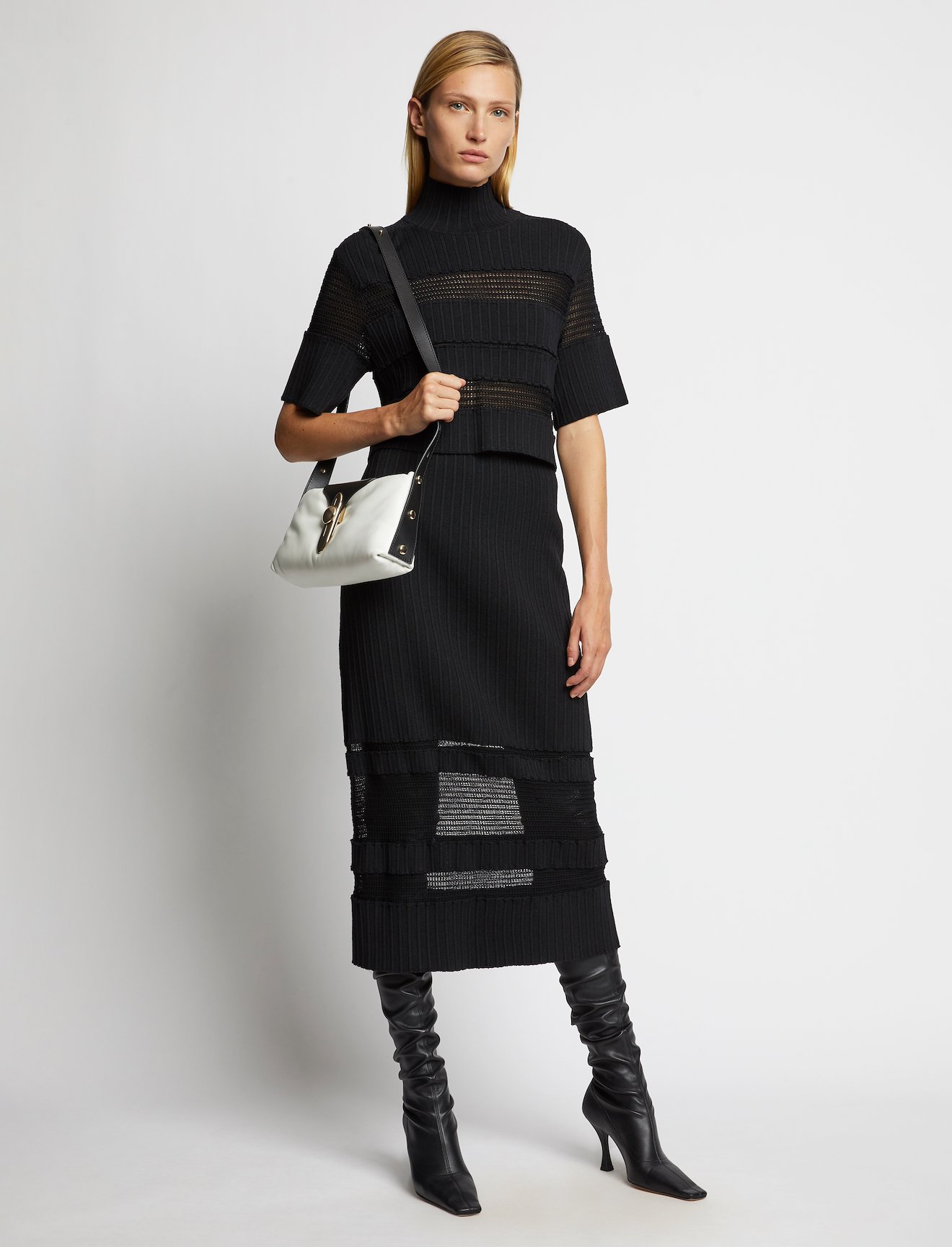 Padded Latch Shoulder Bag #1