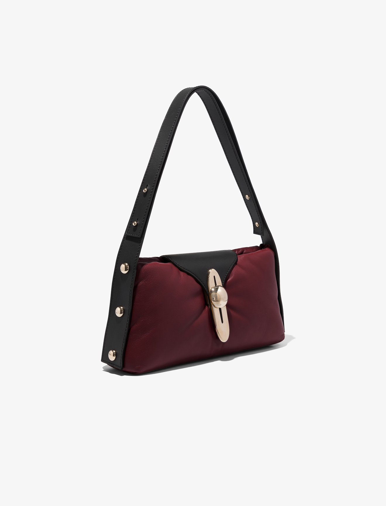 Padded Latch Shoulder Bag #1