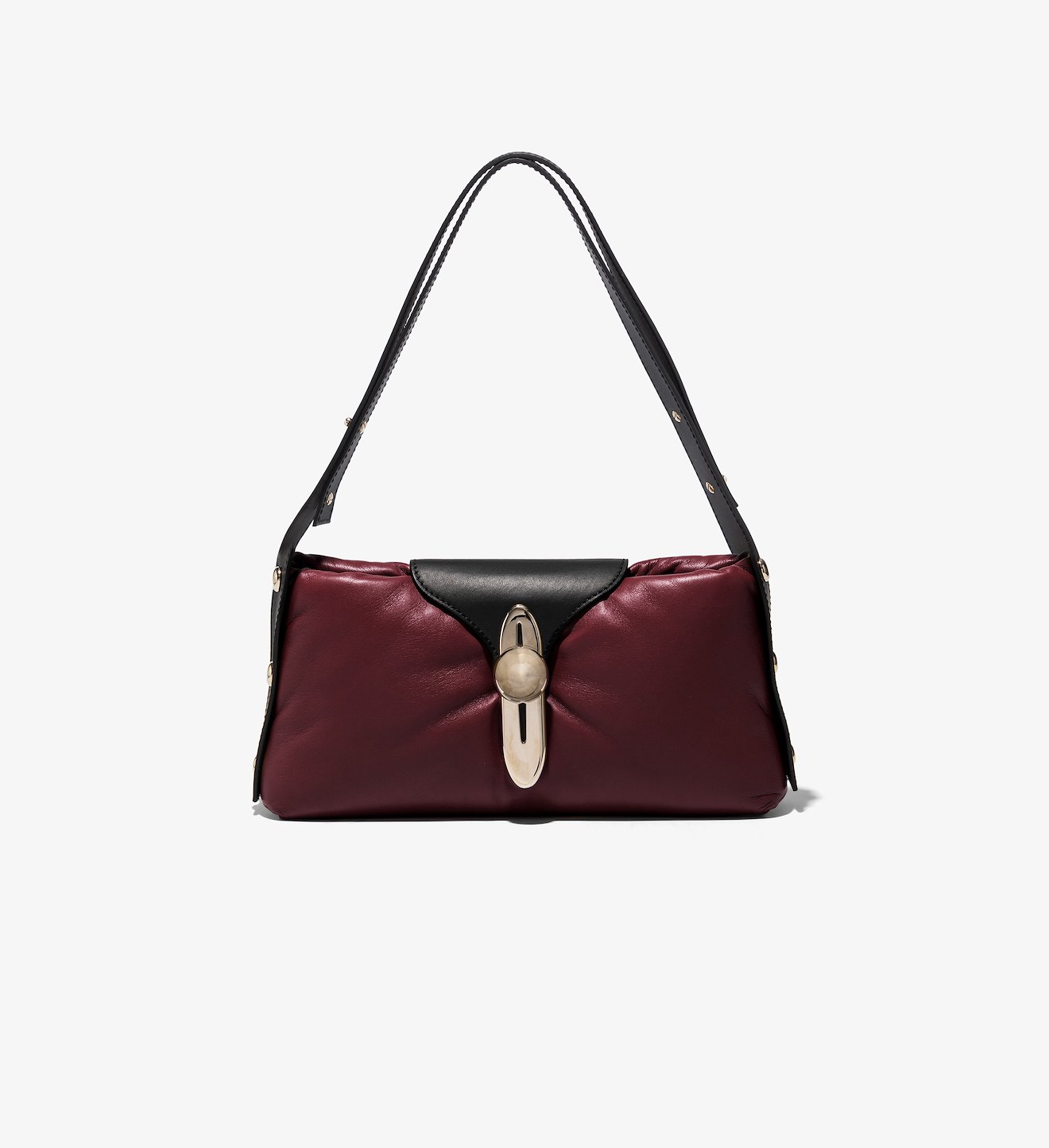 Padded Latch Shoulder Bag