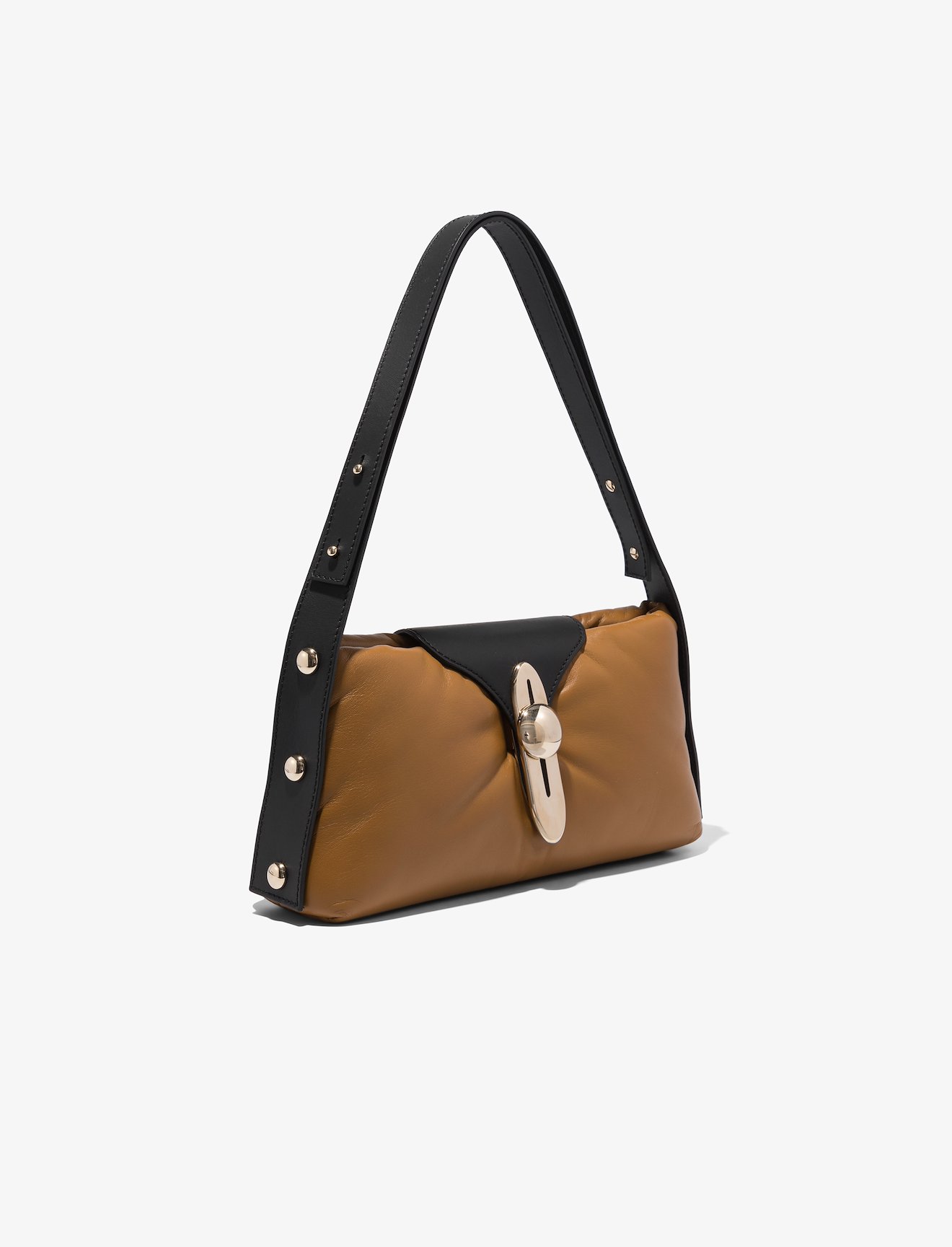 Padded Latch Shoulder Bag #1