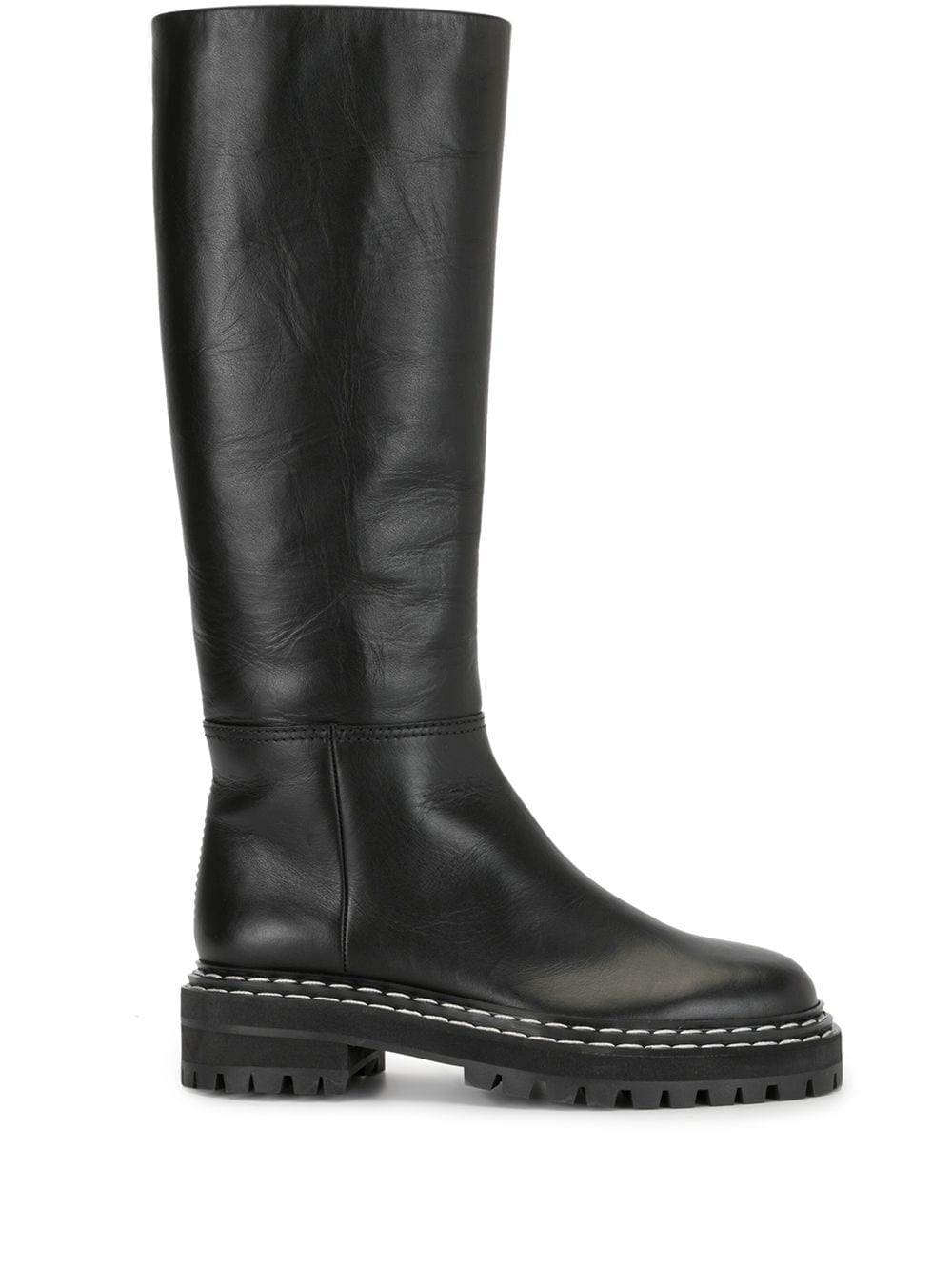 proenza schouler bottes à semelle contrastante - noir