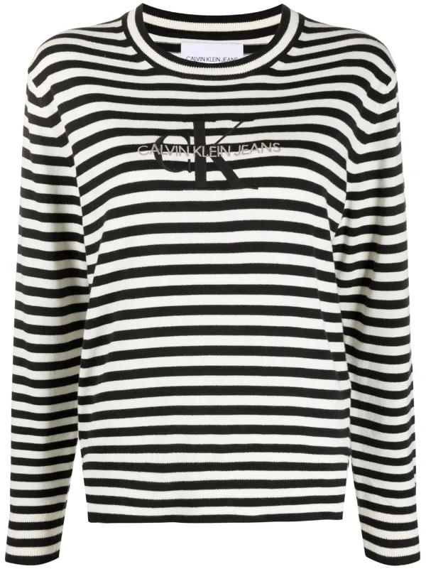 white ck jumper