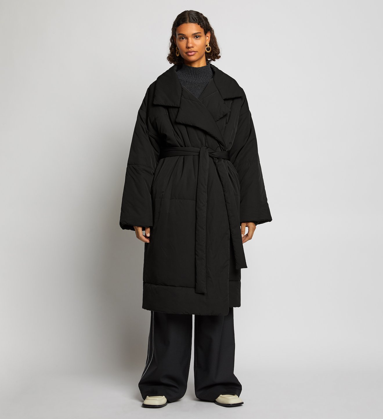 Long Puffer Coat in black | Proenza Schouler