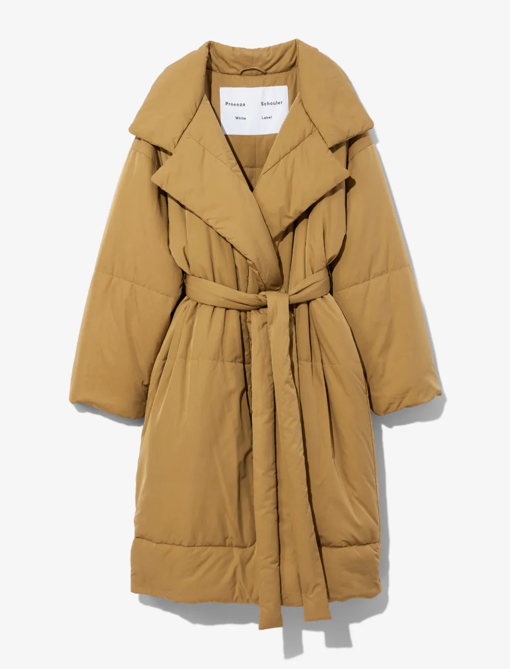 Image of Proenza Schouler White Label Long Puffer Coat /brown XS