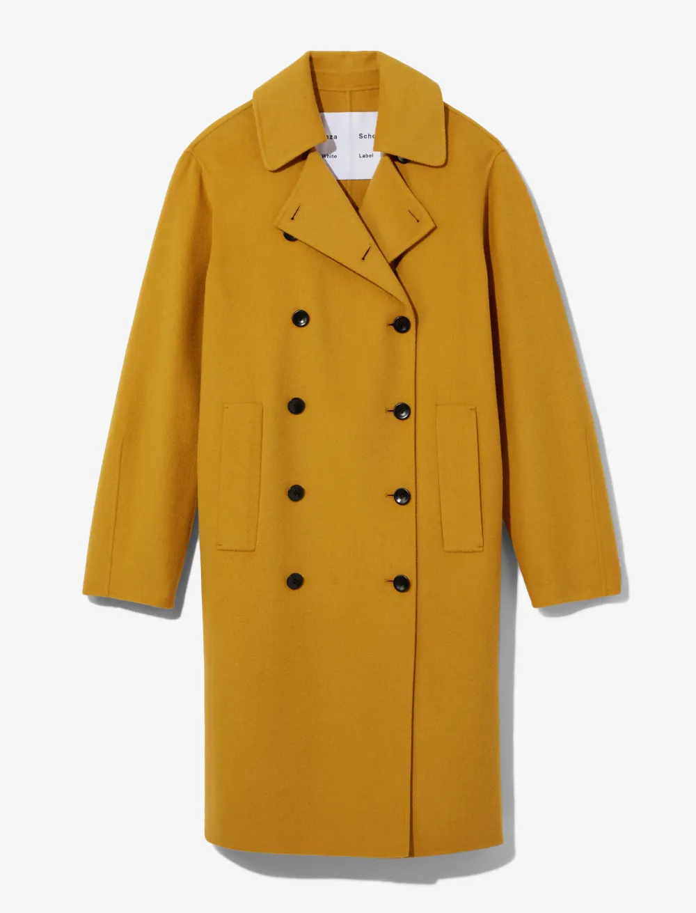 Image of Proenza Schouler White Label Double Face Double Breasted Coat /yellow XS