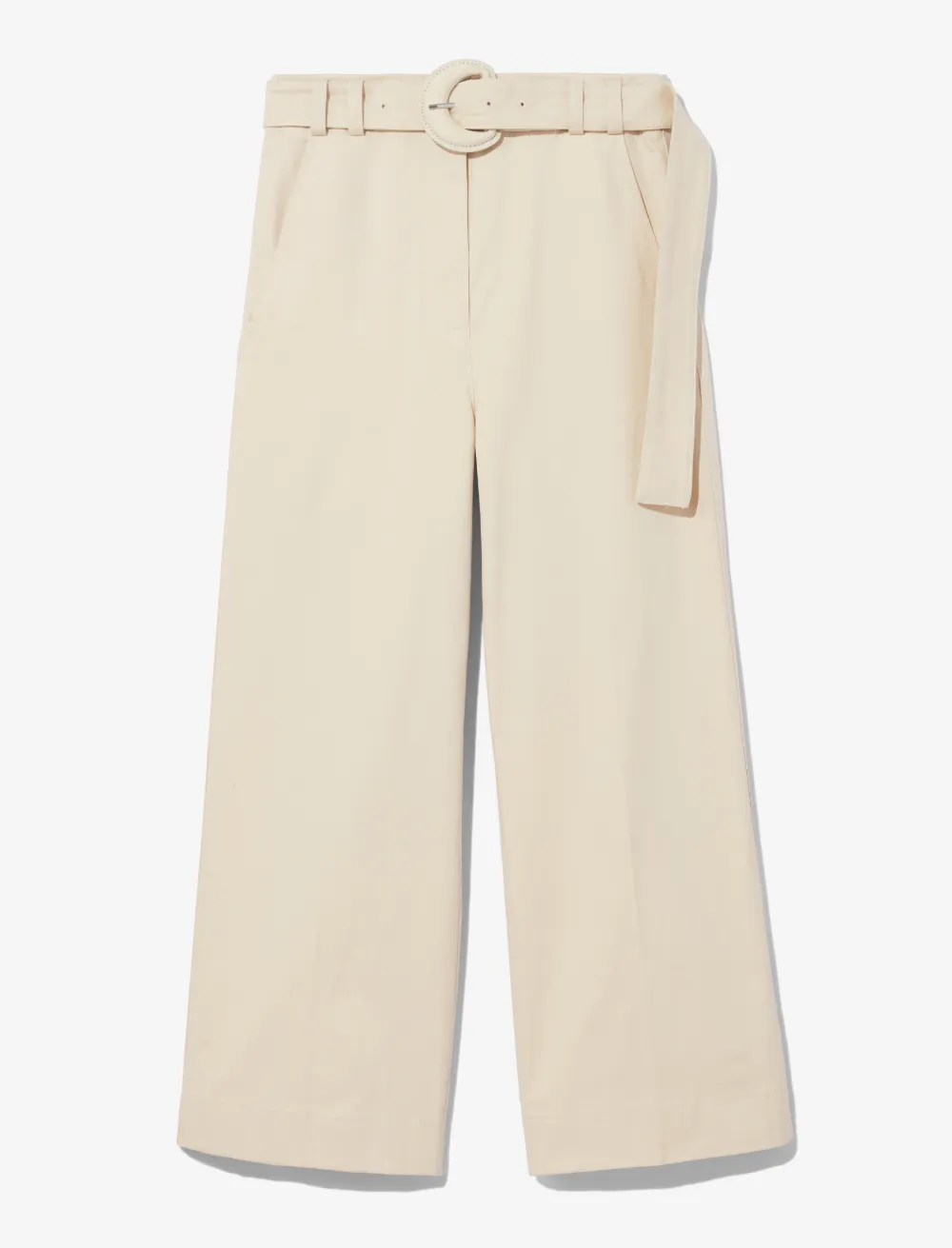 Image of Proenza Schouler White Label Wide Leg Cropped Pants /neutrals