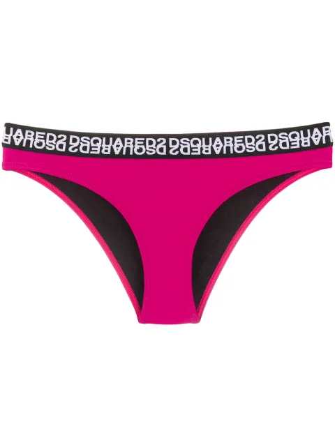 DSQUARED2 Calcinha com acabamento de logo
