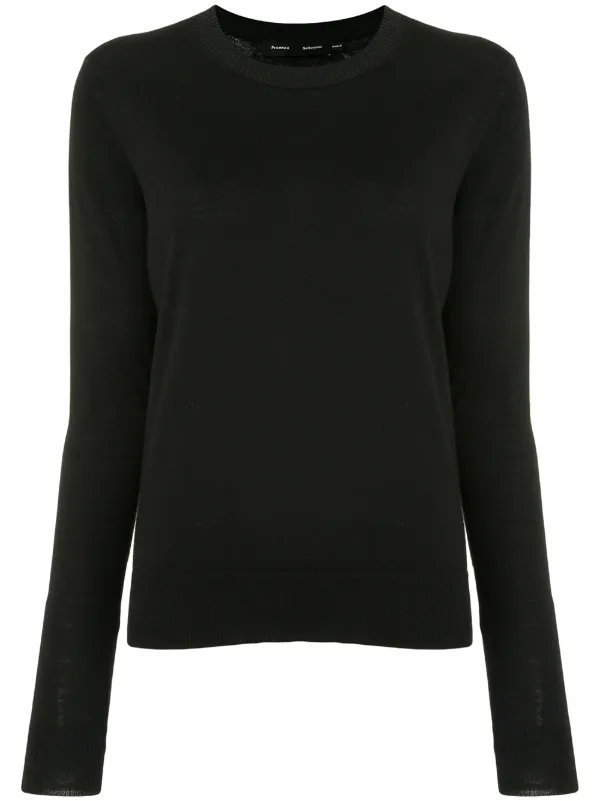 black lightweight jumper