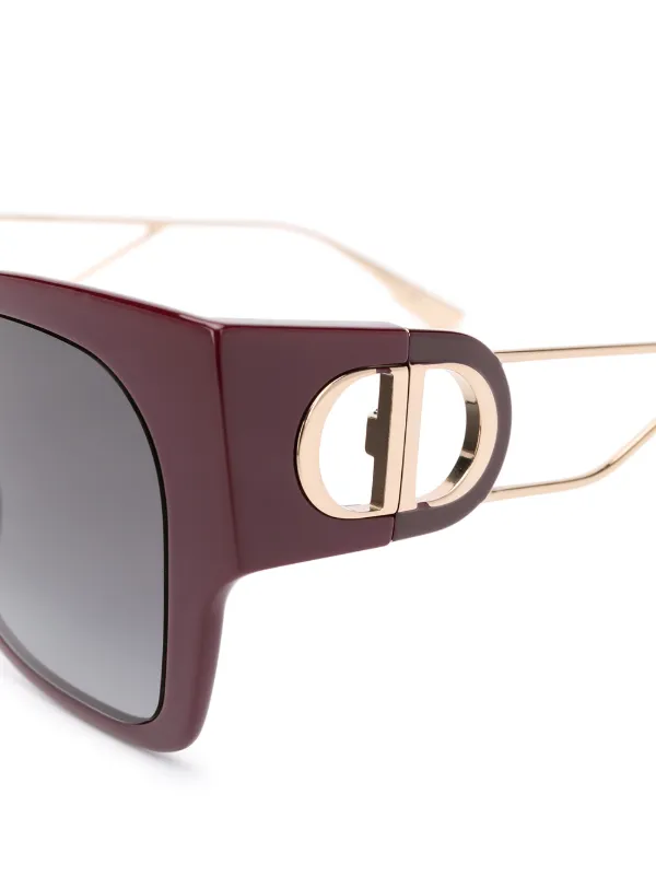 dior square havana acetate sunglasses
