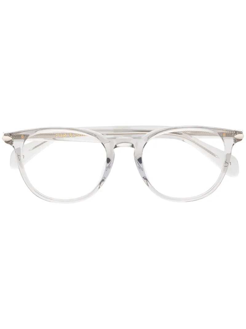 Rag & Bone Eyewear Square-frame Glasses In Grey