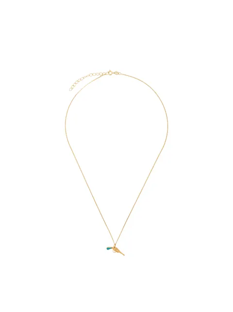 True Rocks Pistol two tone pendant