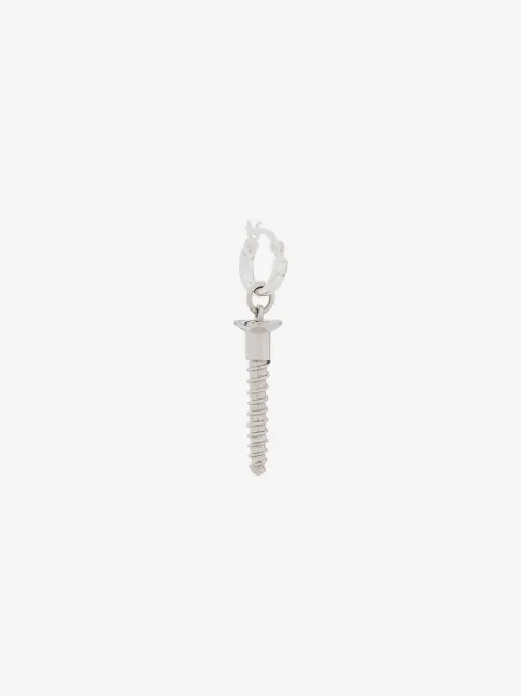 True Rocks screw hoop earring