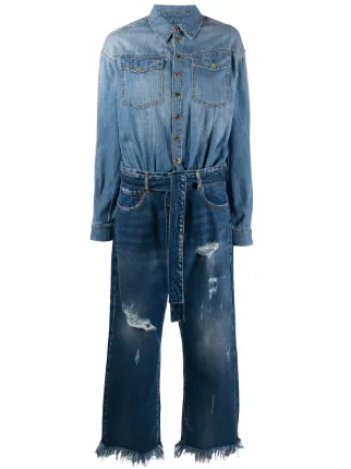 PINKO Tuta Intera Con Effetto Vissuto - Farfetch