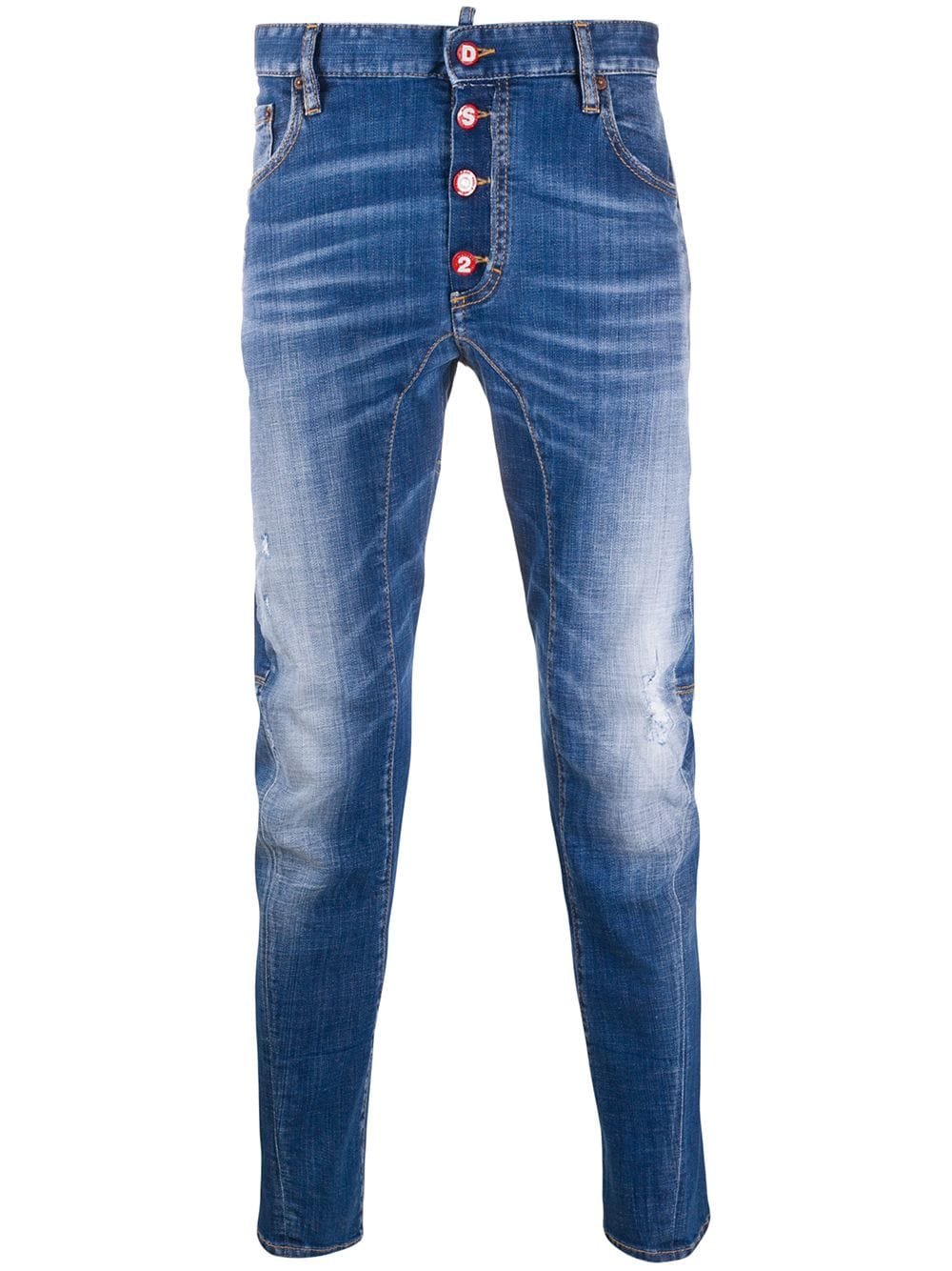 Dsquared2 Slim Fit Jeans In Blue